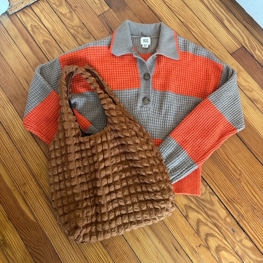 NEVER WORN BDG Polo Sweater and Tote